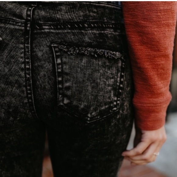 Distressed Denim - Black Ripped Jeans - Picture 4 of 4